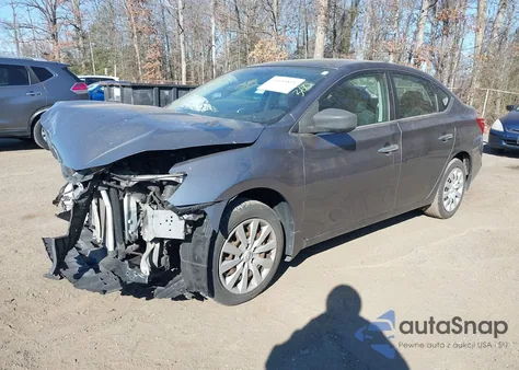 2017 Nissan Sentra S z USA, uszkodzony, nr VIN 3N1AB7AP9HY343848